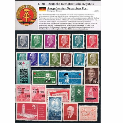 DDR Kollektion Ideologische Zeitreise postfrisch - Ausgaben der Deutschen Post